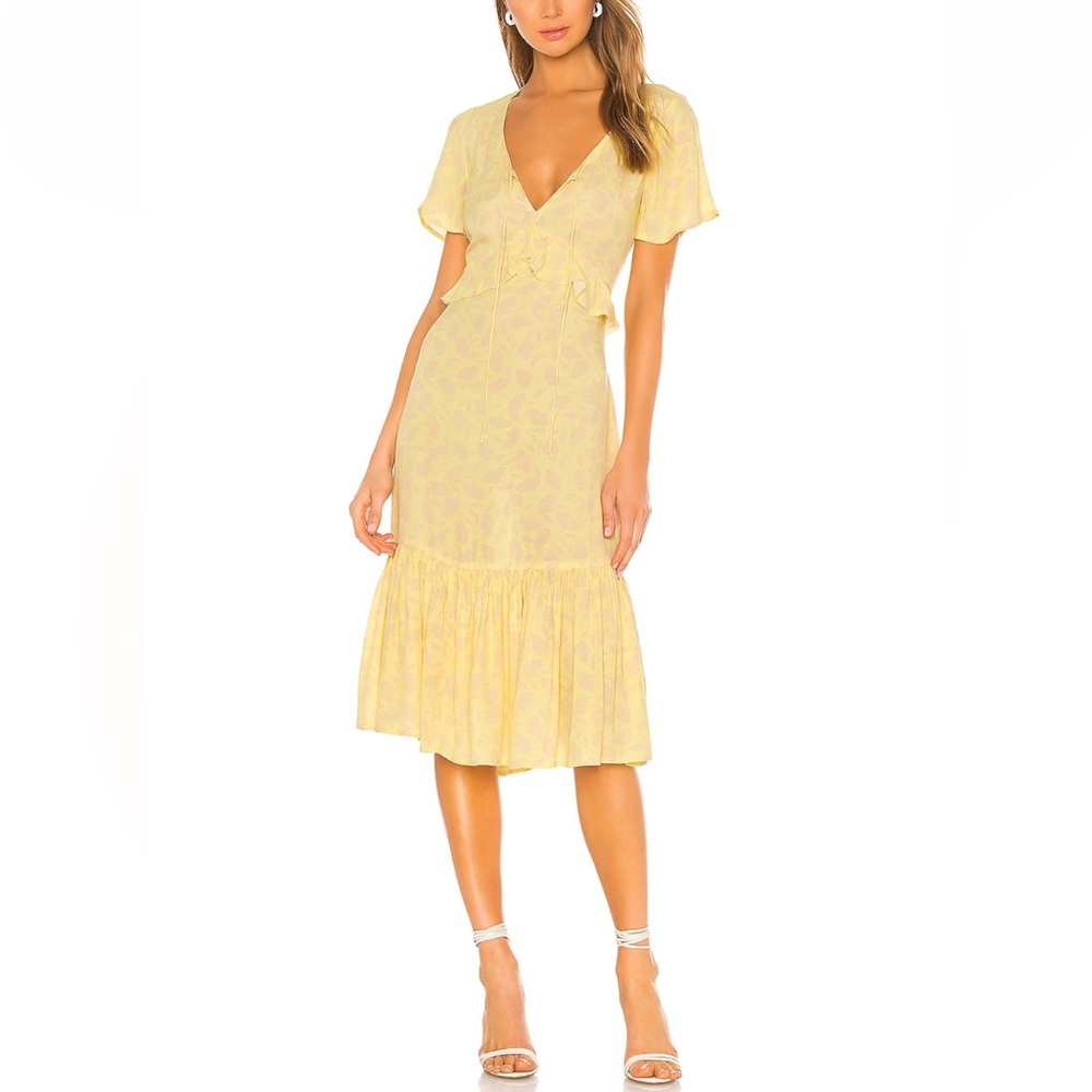 AMUSE SOCIETY | Scarlett Short Sleeve Midi Dress in Pina